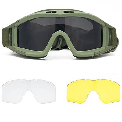 Ruiqas Anti-Beschlag-Schutzbrille, militärische Airsoft-Schutzbrille, Taktische Schutzbrille für Jagd, Radfahren von Ruiqas