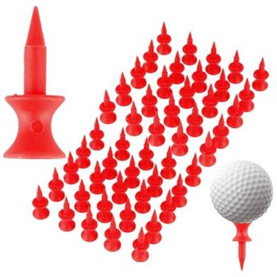 Ruwshuuk Golf-Tee-Set, Kurze Golf-Tees | Tragbare Golf-Tees für Herren,50/100 Stück Wiederverwendbare Hochleistungs-Golf-Tee-Golfausrüstung für Damen und Herren von Ruwshuuk