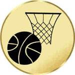 S.B.J - Sportland Pokal/Medaille Emblem, Motiv Basketball, Durchmesser 50 mm, Gold von S.B.J - Sportland