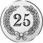 S.B.J - Sportland Pokal/Medaille Emblem, Motiv Jubiläum 25, Durchmesser 50 mm, Silber von S.B.J - Sportland