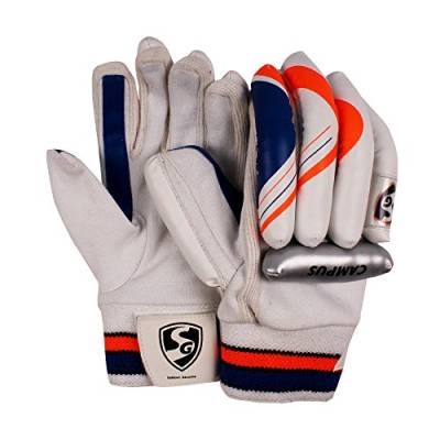 SG Batting Gloves Campus | LH, Youth Size, Multicolor | Professional Grade Padded Gloves | Superior Finger Protection | Comfortable & Durable Wicketkeeper Gloves for Junior Cricketers von SG