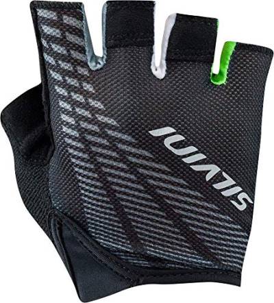 SILVINI Herren Team Radfahren Handschuhe aus Atmungsaktivem Material mit Gel Antirutsch Handfläche Schwarz/Grün - XL von SILVINI
