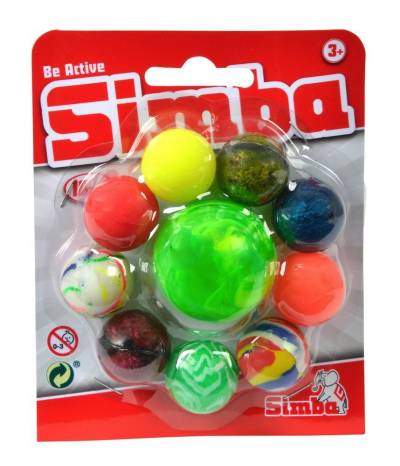 SIMBA Spielzeug-Gartenset Simba Outdoor Spielzeug Ballspiel 10 Sprungbälle im Set 107353229 von SIMBA