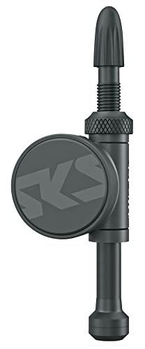 SKS GERMANY AIRSPY TL SET SPECIAL M 67MM Reifendrucksensor für Fährräder (für Tubeless-Reifen, Digitalmanometer, staub- und wasserdicht, In-App-Alarm bei Druckabweichung), schwarz von SKS GERMANY