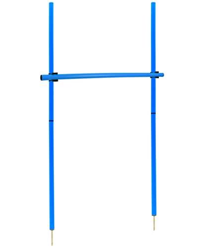 SPORTIKEL24 Hürdenset mit Slalomstangen 180 cm, ø 32 mm – Sprunghürde – Agility-Hürde für Fußball, Leichtathletik & Hundesport (Blau) von SPORTIKEL24