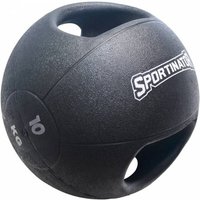 SPORTINATOR Premium Medizinball mit Griffe 10kg von SPORTINATOR