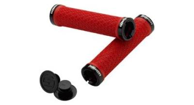 sram locking griffe rot mit doppelklemmen und endstopfen von SRAM