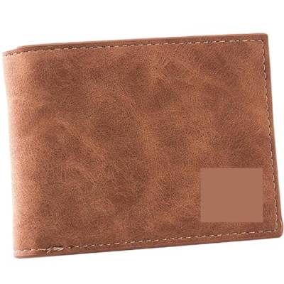 SSWERWEQ Geldbeutel Damen Mini Men Luxury Business Wallet Card Holder Man Purse Coin Bag Zipper Gift for Men (Color : Bruin) von SSWERWEQ