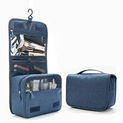 SSWERWEQ Kosmetikbeutel Multifunctional Hook travel Bag Waterproof toiletries Storage Bag Universal Travel Makeup Bag Makeup Storage Bag (Color : Blue) von SSWERWEQ