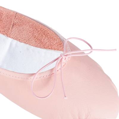 Ballettschuhe Leder Einsteiger durchgehende Sohle - rosa von STAREVER