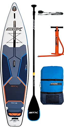 STX Tourer aufblasbares Stand Up Paddle Board SUP Paket – Paddel, Board, Tasche, Pumpe und Leine/Gurt von STX
