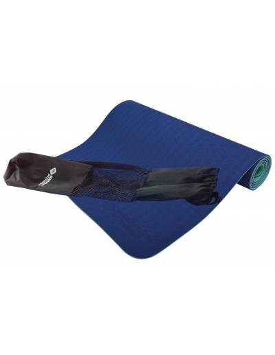 Schildkröt-Fitness Bicolor Yogamatte, Navy-Mint, 4mm, PVC-frei, im Carrybag Fitnessmattengröße - Länge 180-190cm, Breite bis 60cm, Fitnessmattenstärke - 0,4cm, von Schildkröt Fitness