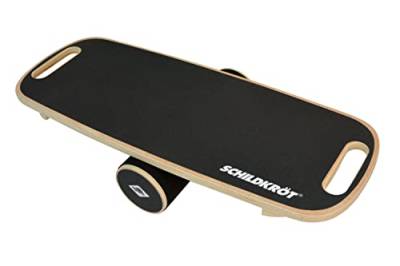 Schildkröt Wooden Balance Board aus Echtholz, Gleichgewichtsboard für Indoor-Surfen und Skaten, Core Trainer, rutschfeste Oberfläche von Schildkröt