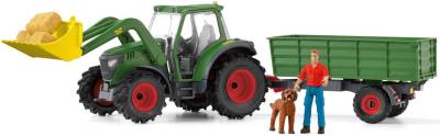 Schleich® Spielwelt FARM WORLD, Traktor mit Anhänger (42608) von Schleich®