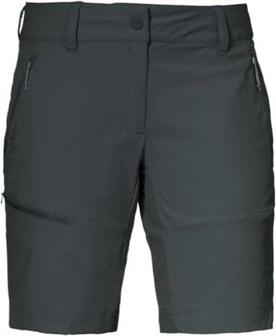 Schöffel Damen Shorts Toblach2, leichte und kühlende kurze Wanderhose mit elastischem Stoff, vielseitige Outdoor Hose mit optimaler Passform und praktischen Taschen, asphalt, 44 von Schöffel