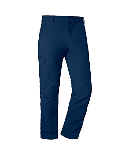 Schöffel Herren Pants Folkstone, leichte Wanderhose mit Stretch-Material, robuste Outdoor Hose mit sportlichem Schnitt, dress blues, 46 von Schöffel