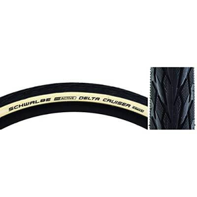 Schwalbe Fahrrad Bereifung, Schwarz, Delta Cruiser K-Guard, TwinSkin 37-590-TwinSkin (2) von Schwalbe