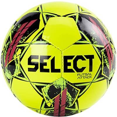 Select Futsal Attack Ball Futsal Attack YEL-BLK, Womens,Mens Footballs, Yellow, 4 EU von Select