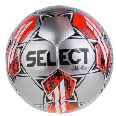 Select Futsal Prestige Ball Futsal Prestige Silver, Unisex, Ball zum Fußball, Silver/Black/Red, 4 von Select