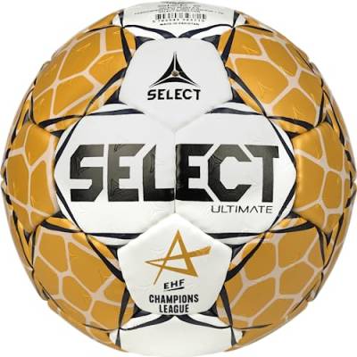 Select Unisex – Erwachsene Ultimate Handball, Weiss Gold, 3 von Select
