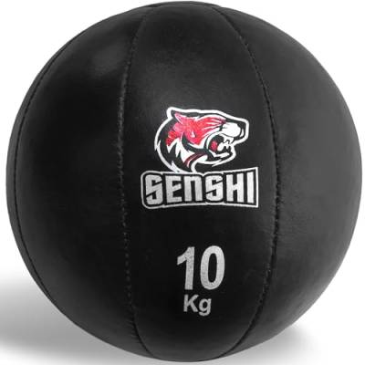 10 KG Wandball Medizinball Soft Shell - Gewichteter Ball zum Werfen und Boucing von Wänden - Gymnastikball-Set für Gewichtheben, Plyometrie, Cross-Training, Fitnessstudio von Senshi Japan