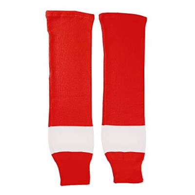 Sherwood Unisex Kinder Schanner Eishockey Skutzen Detroit Hockeystutzen, Rot/Weiß, Bambini EU von Sherwood