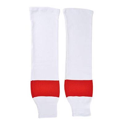 Sherwood Unisex Kinder Schanner Eishockey Skutzen Detroit Hockeystutzen, Weiß/Rot, Bambini EU von Sherwood