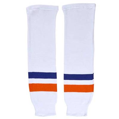 Sherwood Kinder SCHANNER Eishockey Stutzen New York Hockeystutzen, Weiß/Orange/Marine, Bambini von Sherwood