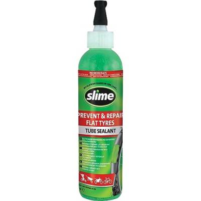 Slime 10015 Rad Schlauchreparatur-Dichtmittel, Verhindern und Reparieren, Geeignet für alle Fahrräder, mit Aufhänger, Ungiftig, Umweltfreundlich, 237-ml-Flasche (8 oz) von Slime