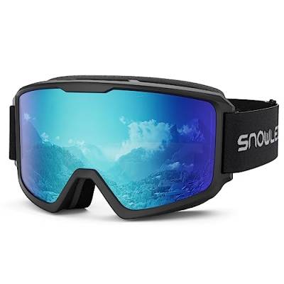 Snowledge Skibrille für Herren und Damen, zylindrische Snowboardbrille mit Anti-Beschlag-Anti/Kratzer-UV400-Beschichtung von Snowledge