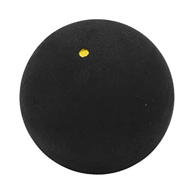 Socobeta Gummi-Squashschlägerball für Anfängertraining, Bester Langlebiger Single-Dot-Ball, 37 Mm, 1,5 Zoll (einzelner gelber Punkt) von Socobeta