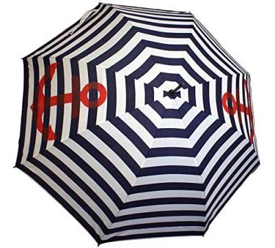 Sonia Originelli Stockschirm Maritim Anker Streifen Regenschirm Schutz Farbe Marineblau von Sonia Originelli