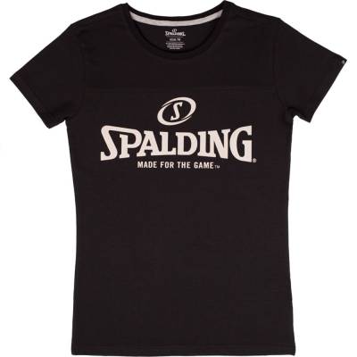 Spalding Essential Logo Short Sleeve T-shirt Schwarz L Frau von Spalding