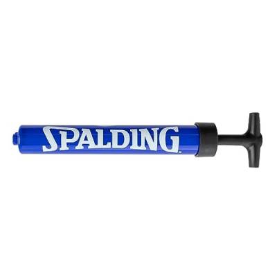 Spalding - Single Action Ball Pump - Blue - Needle Included - Air Pump Basketball - Football Pump - Portable - Ballpumpe fußball - Luftpumpe Ball - Ballpumpe nadeln von Spalding