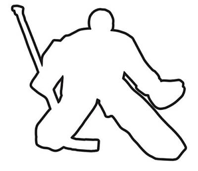 Steel Aufkleber Eishockey Torwart I Outline von Steel