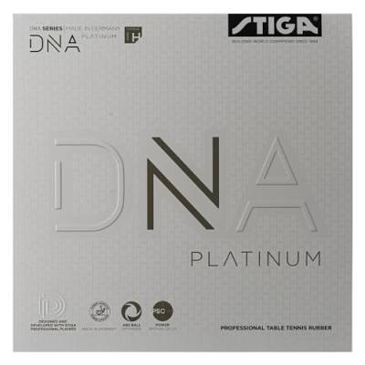 Stiga Unisex-Adult DNA Platinum H Tischtennisbelag, Schwarz, 2.1 von Stiga