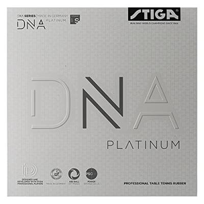 Stiga Unisex-Adult DNA Platinum S Tischtennisbelag, Rot, 2.1 von Stiga