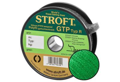 Stroft Angelschnur Schnur STROFT GTP Typ R Geflochtene 100m grün, 100 m Länge, 0.50 mm Fadendurchmesser, (1-St), 47.0kg Tragkraft von Stroft