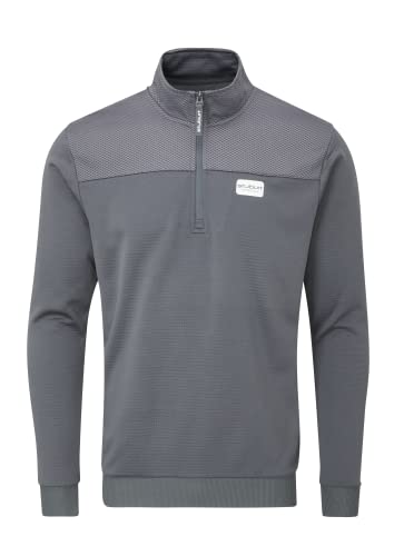Stuburt Golf - Active-Tech Zip Neck Top - Slate Grey - XXXL von Stuburt