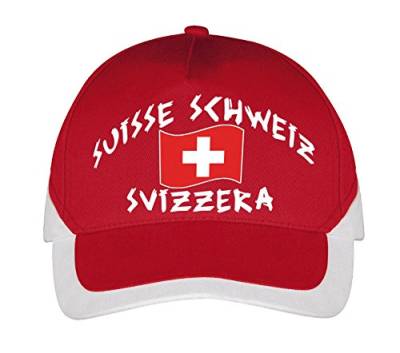 Supportershop Herren Schweiz Cap, rot, M von Supportershop