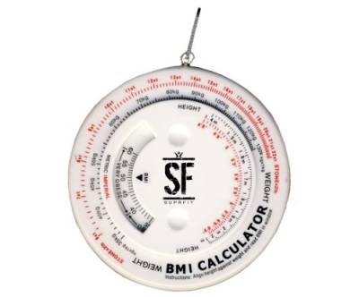 Suprfit BMI Maßband | Körper-Messband mit Body Mass Index Kalkulatorfunktion | BMI Rechner | Sekundenschnell | Für Umfänge bis 150 cm von SF SUPRFIT