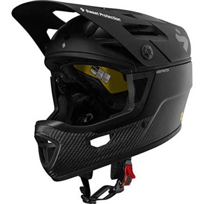 Sweet Protection Unisex Arbitrator Mips Helmet, Matte Black/Natural Carbon, S EU von S Sweet Protection
