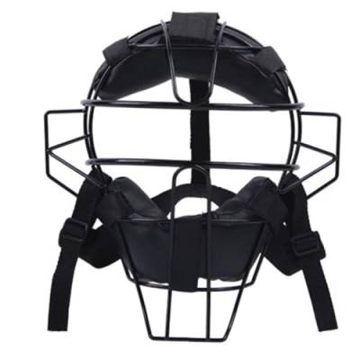 TAMOSH Vollgesichts-Baseball-Catcher-Maske, Leichte, Sichere Passform Bietet Schutz und Komfort, Behindert Nicht die Sicht, Schwarz, Einfach zu Verwenden von TAMOSH