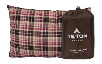 TETON Sports Camp-Kissen; ideal für Reisen, Camping und Rucksackreisen; waschbar, Braun von TETON Sports