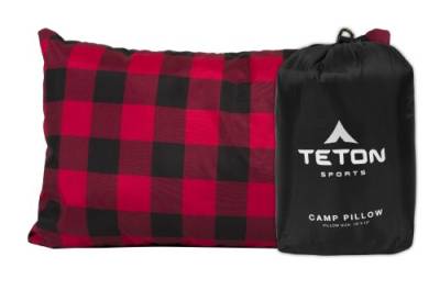 TETON Sports Camping-Kissen, ideal für Reisen, Camping und Rucksackreisen, waschbar, schwarz, 30,5 x 45,7 cm, 272 g von TETON Sports