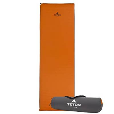 TETON Sports Regular Isomatte Isomatte für Camping und Rucksackreisen, Orange, 190,5 x 61 x 5,1 cm (1041A) von TETON Sports