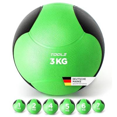 TOOLZ 3 kg Medizinball für effektives Krafttraining - Medicine Ball für das Schnellkraft-, Explosivkraft- und Kraftausdauertraining - 1-7 kg von TOOLZ