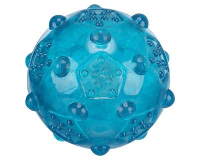 TRIXIE Spielknochen Ball, thermoplastisches Gummi (TPR), Durchmesser: 8 cm / Farbe: petrol von TRIXIE