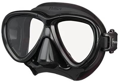TUSA Intega tauch-Maske schnorchel taucherbrille Profi (Black/Black) von TUSA