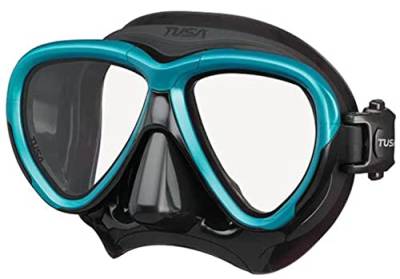 TUSA Intega tauch-Maske schnorchel taucherbrille Profi (Black/Ocean Green) von TUSA